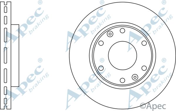 APEC BRAKING Тормозной диск DSK2786